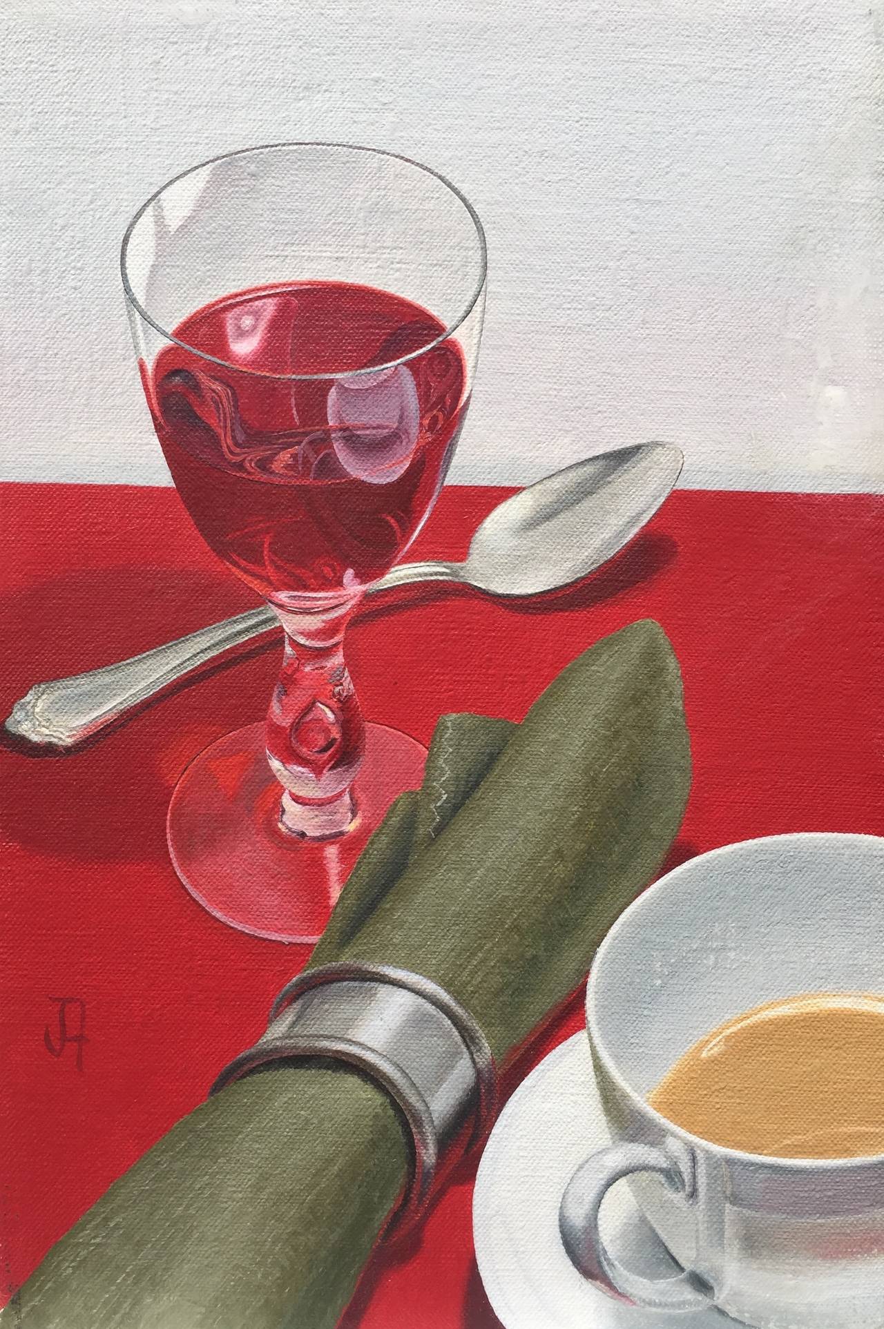 "Still Life with Red Wine"