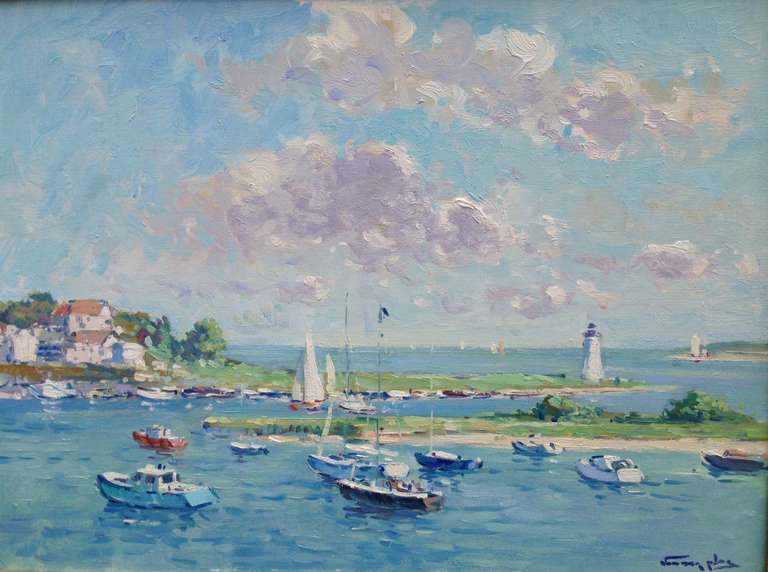 View of Nantucket - Painting by Niek van der Plas