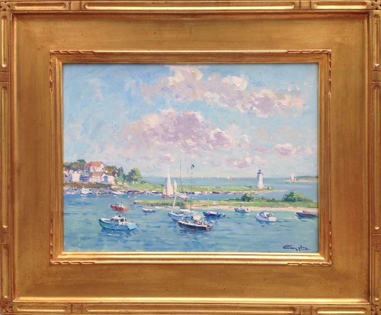 Niek van der Plas Landscape Painting - View of Nantucket