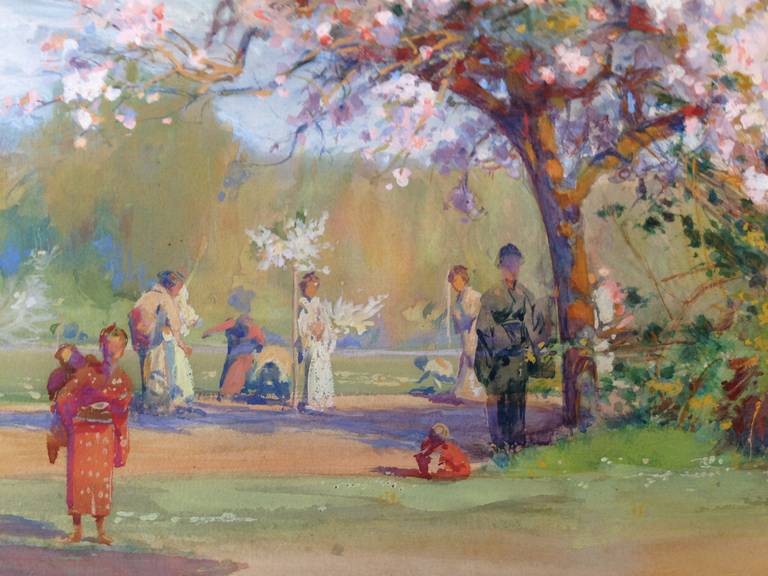 « Blossoms de cerisier » - Art de Albert Herter