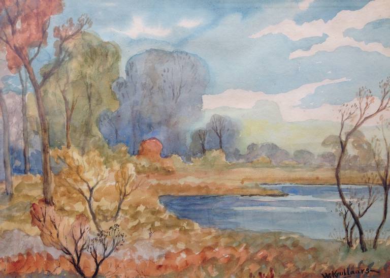 Landscape Painting William John Krullaars - Couleurs d'automne