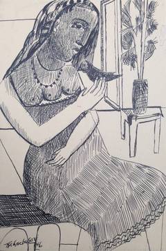 Girl with Bird