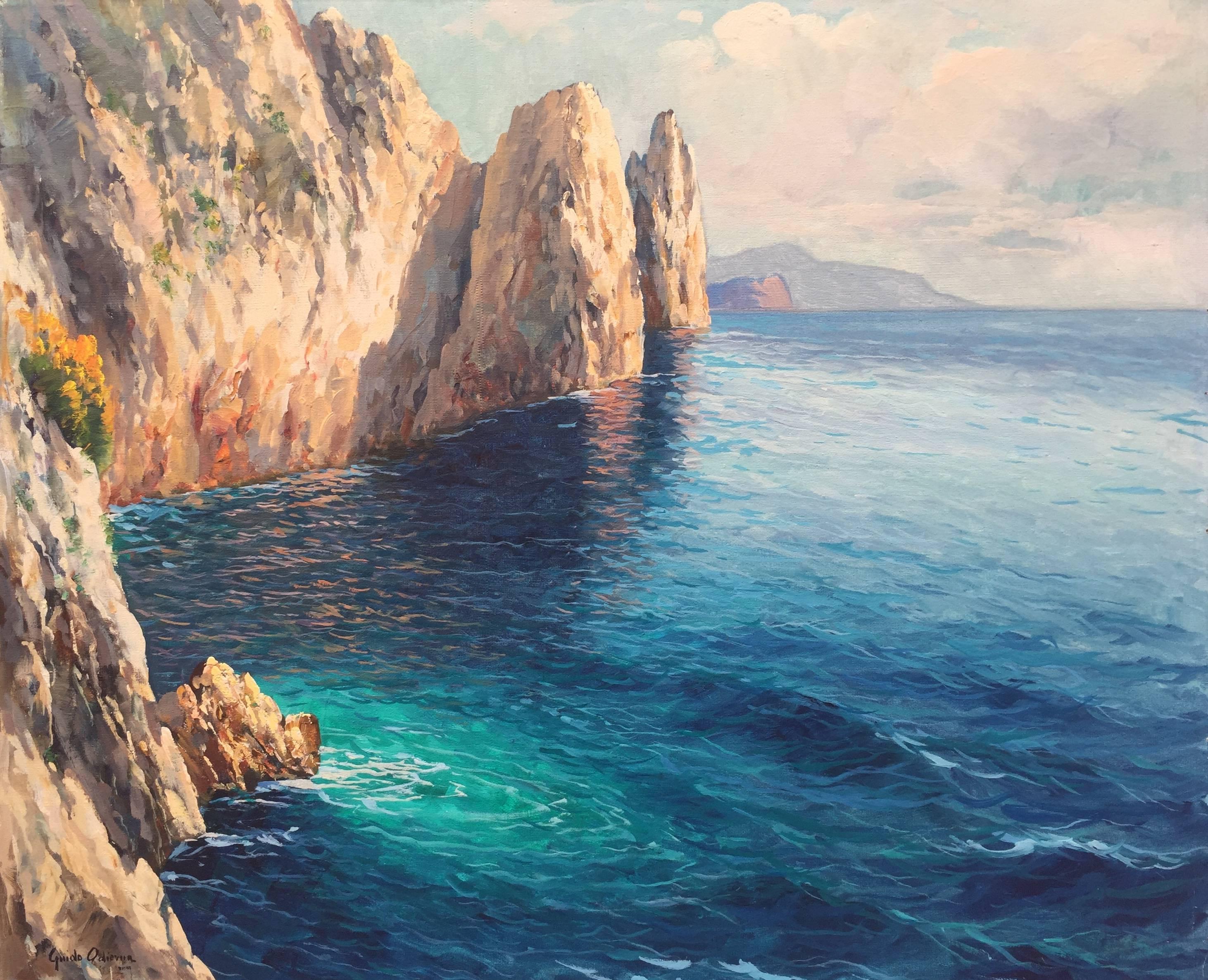 Guido Odierno Landscape Painting - "Capri"