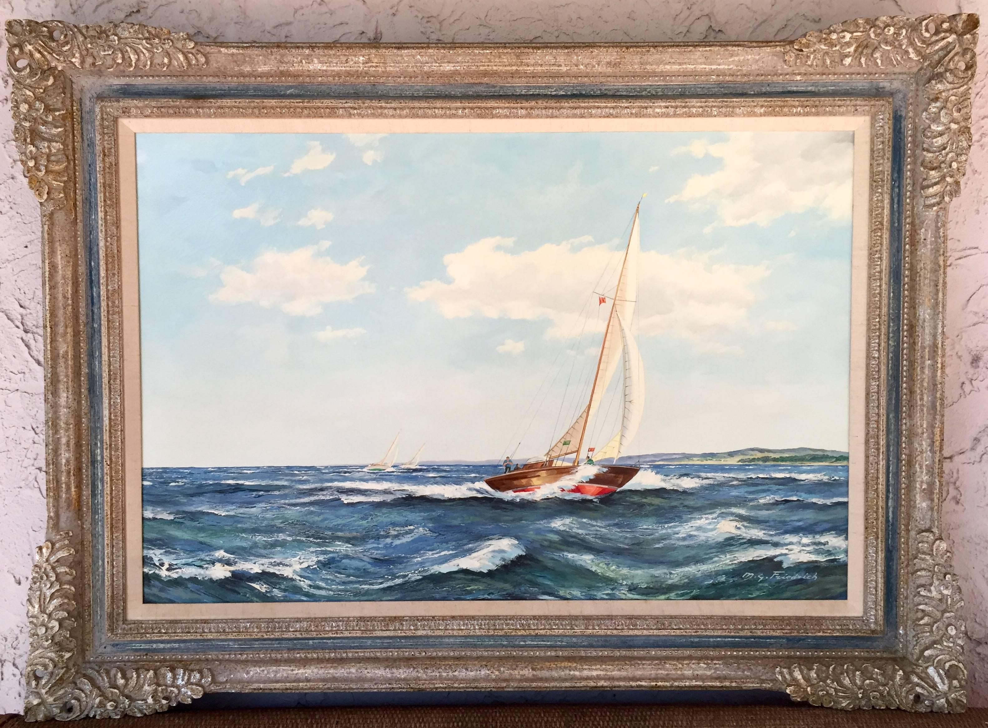 „Sailing““ – Painting von M.G. Friedrich