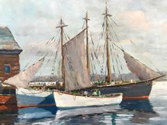 "Fishing Boats in Port"