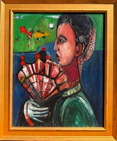 “Gentleman with Fan and Gold Fish”