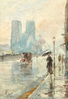 “Notre Dame Paris in the Rain”