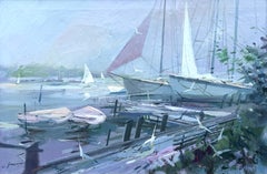„Segelboote am Kai“