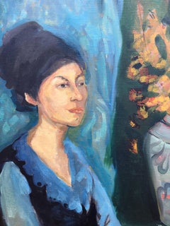 "Woman with Flowers"