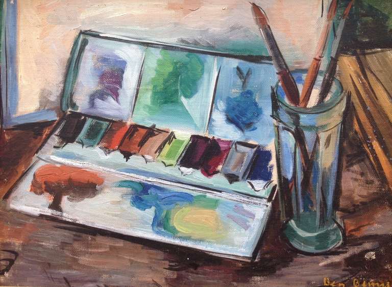 Ben Benn Landscape Painting - "Artist's Table"