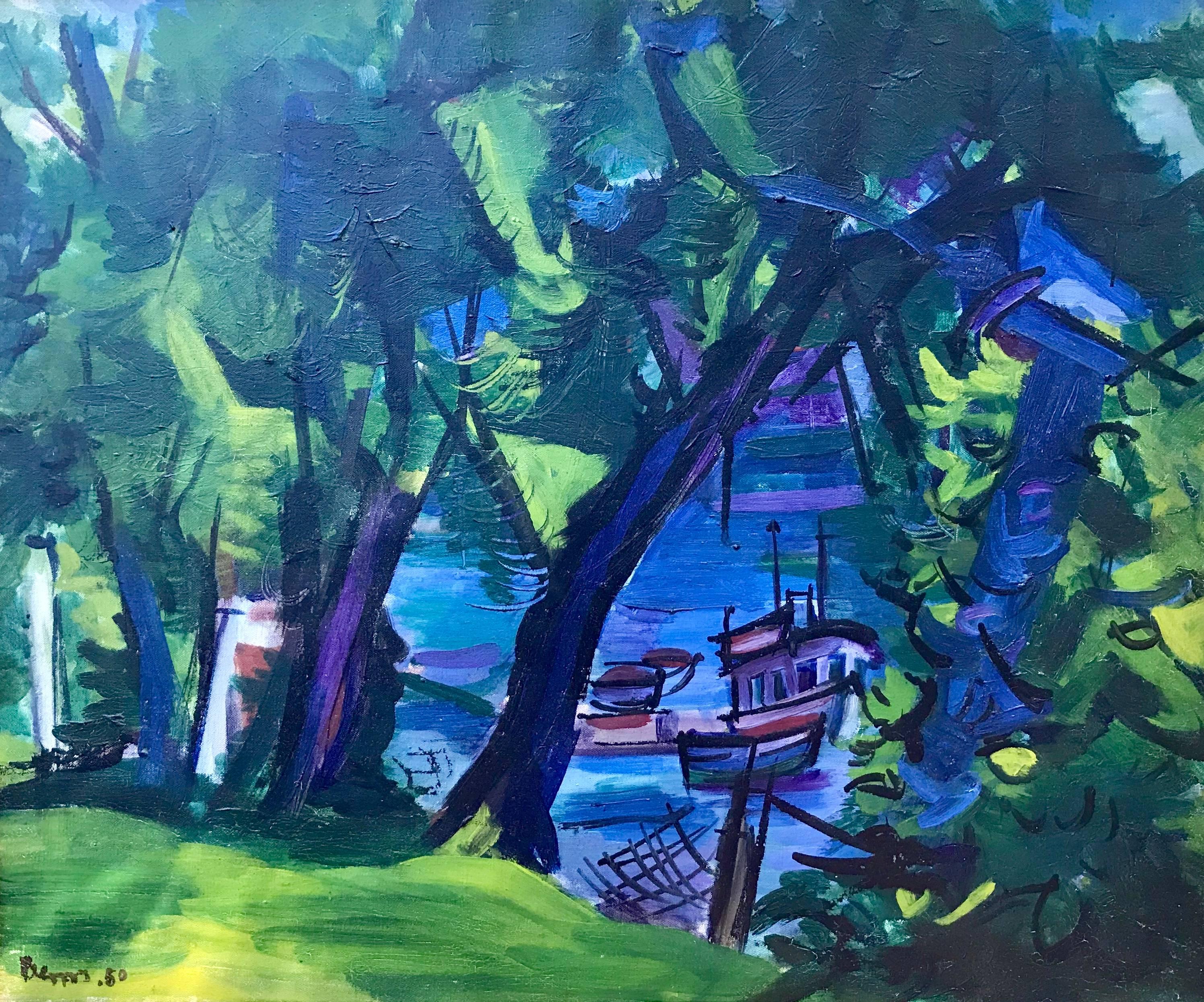 Ben Benn Landscape Painting - "Hidden Harbor”