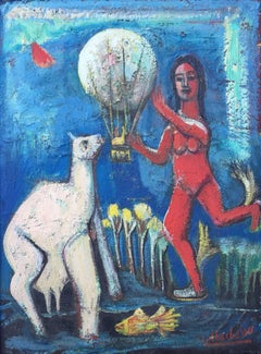 "Woman with Hot Air Balloon"