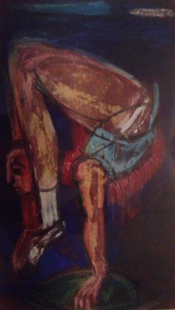 Nahum Tschacbasov Abstract Painting - "Acrobat"