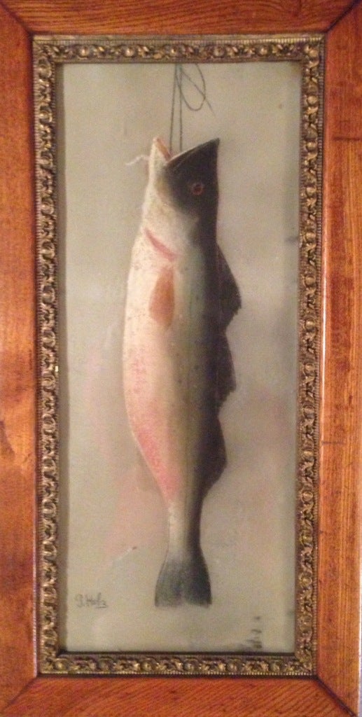 Paul Holz Animal Painting - "Rainbow Trout"