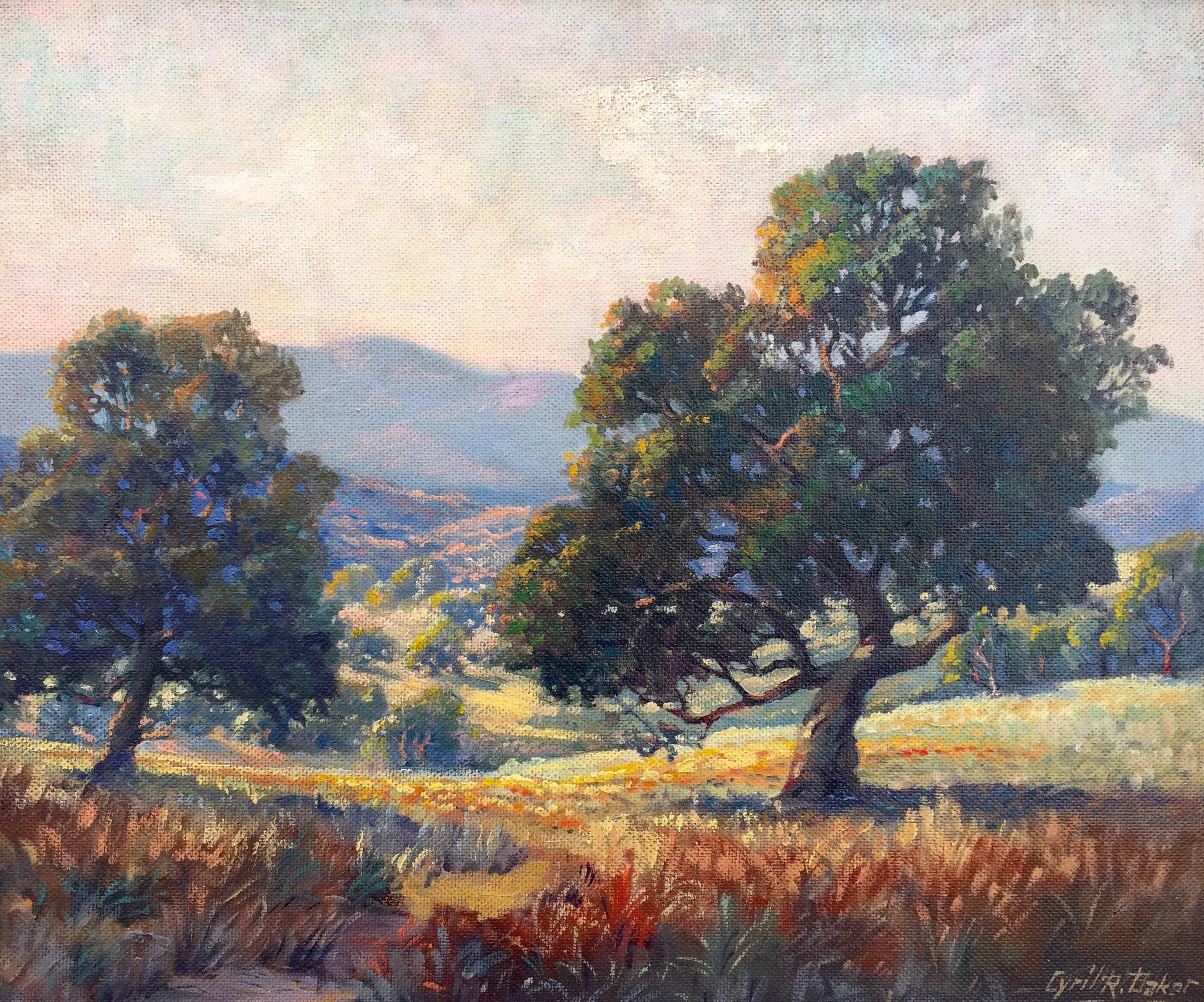 Cyril Baker Landscape Painting - "Glendale, California"