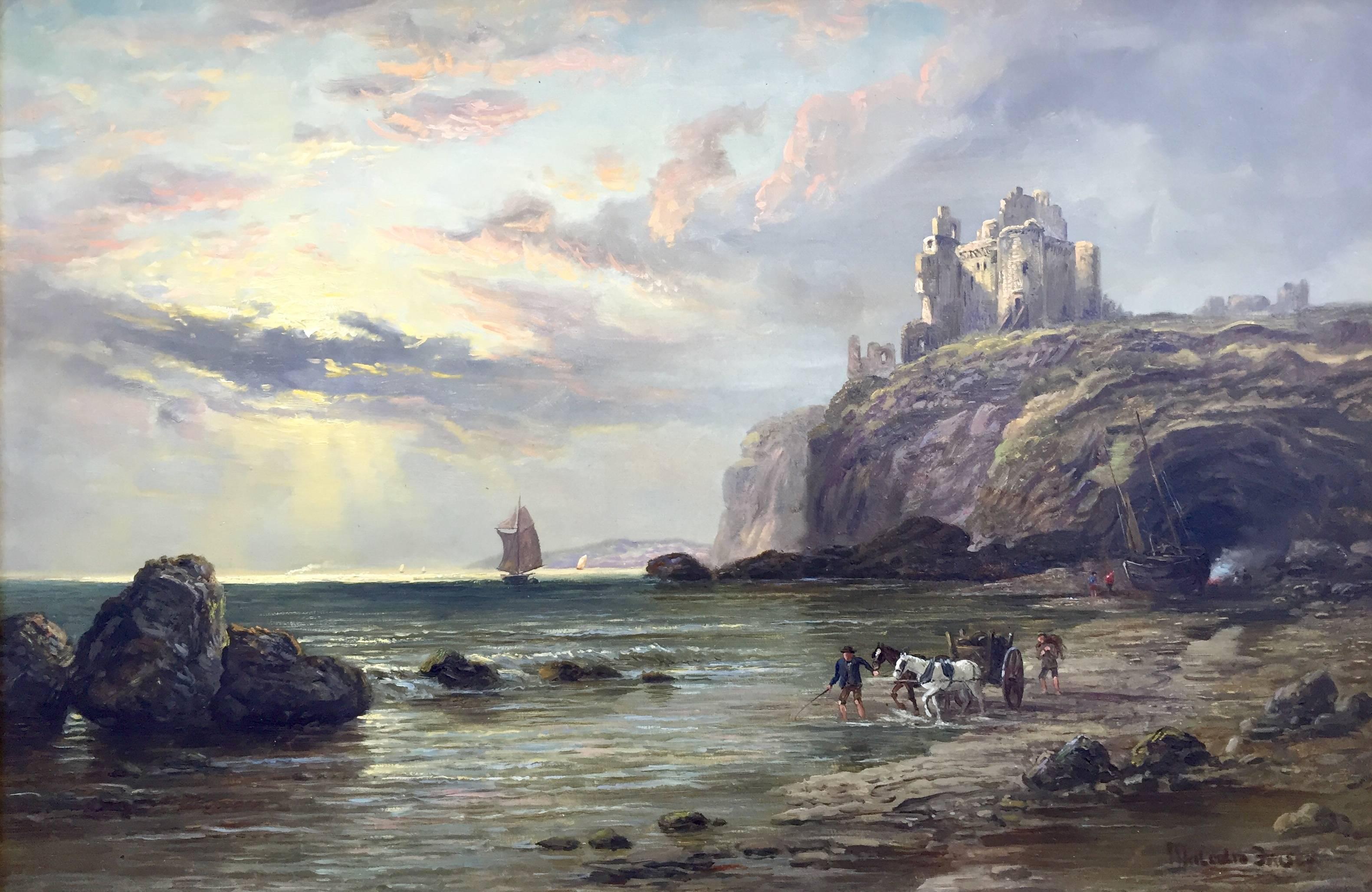 Malcolm Fraser Landscape Painting - "Tantallon Castle"