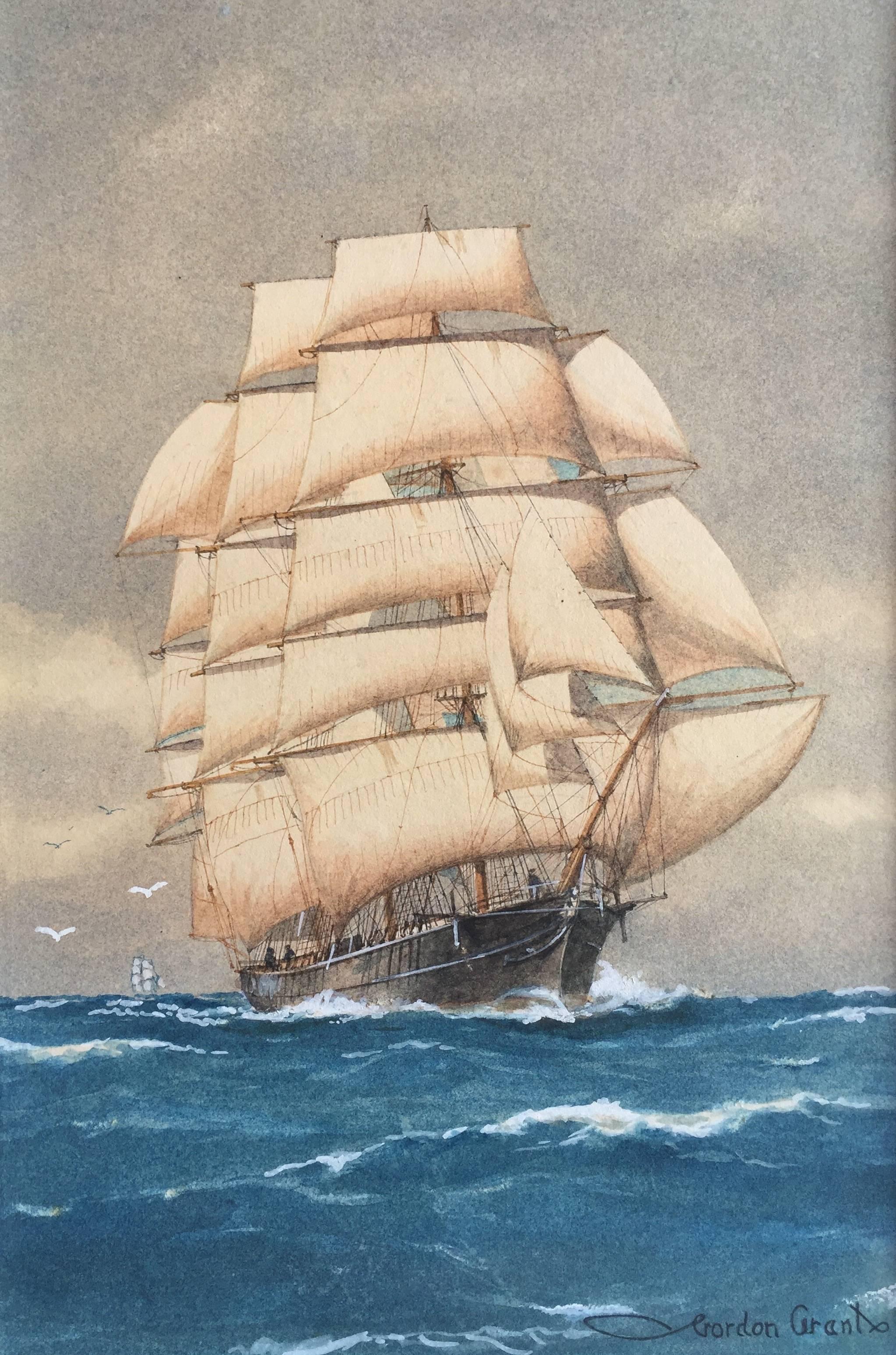 Gordon Grant Landscape Art - "Full Sail"