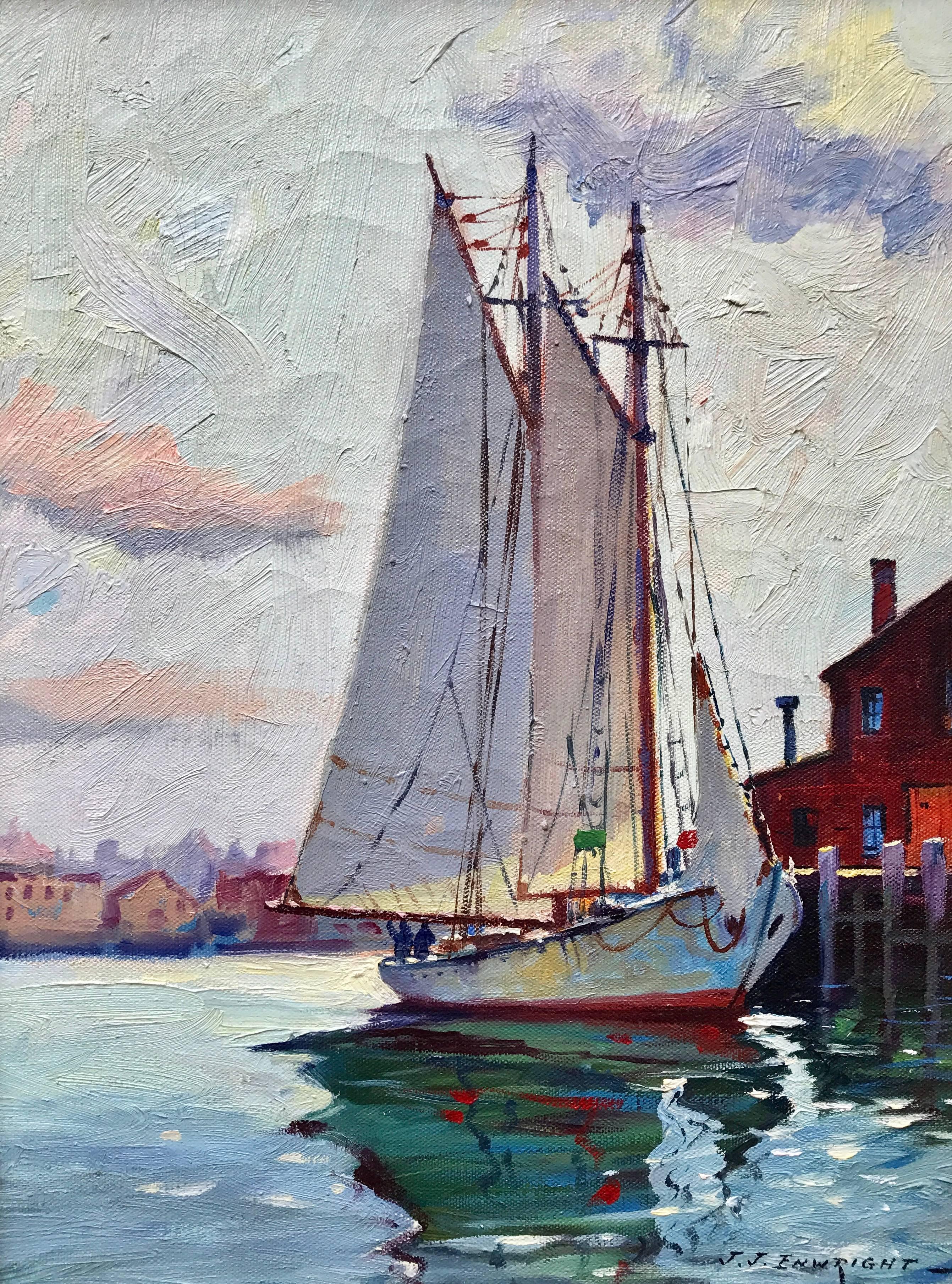 C. Hjalmar Amundsen Landscape Painting - "Gloucester Morning"