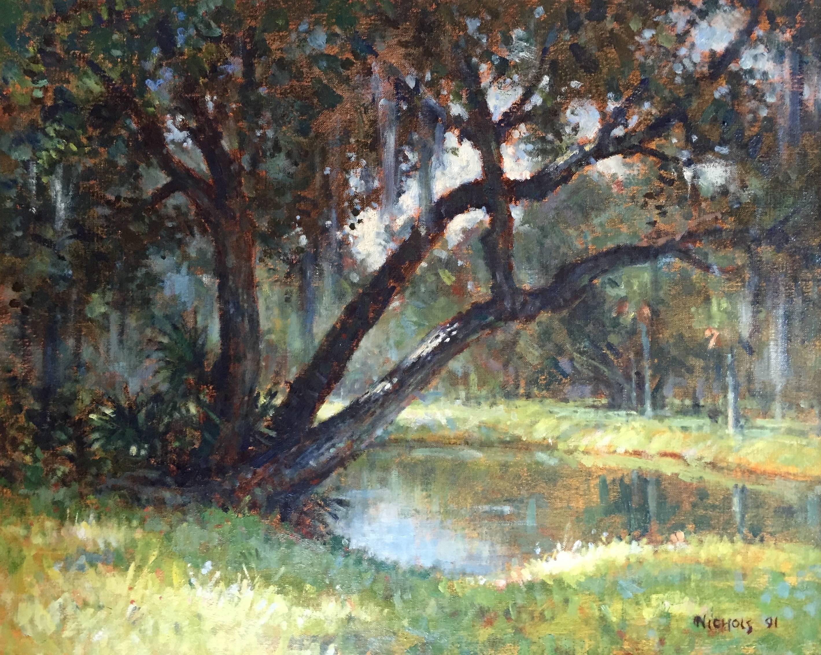 Roy Nichols Landscape Painting - "Emerson Point Pond, Florida"
