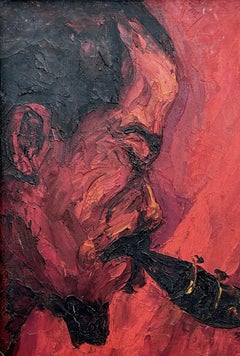Eric Dolphy: Original 1960s Portrait of John Coltrane Jazz Saxophone Musician