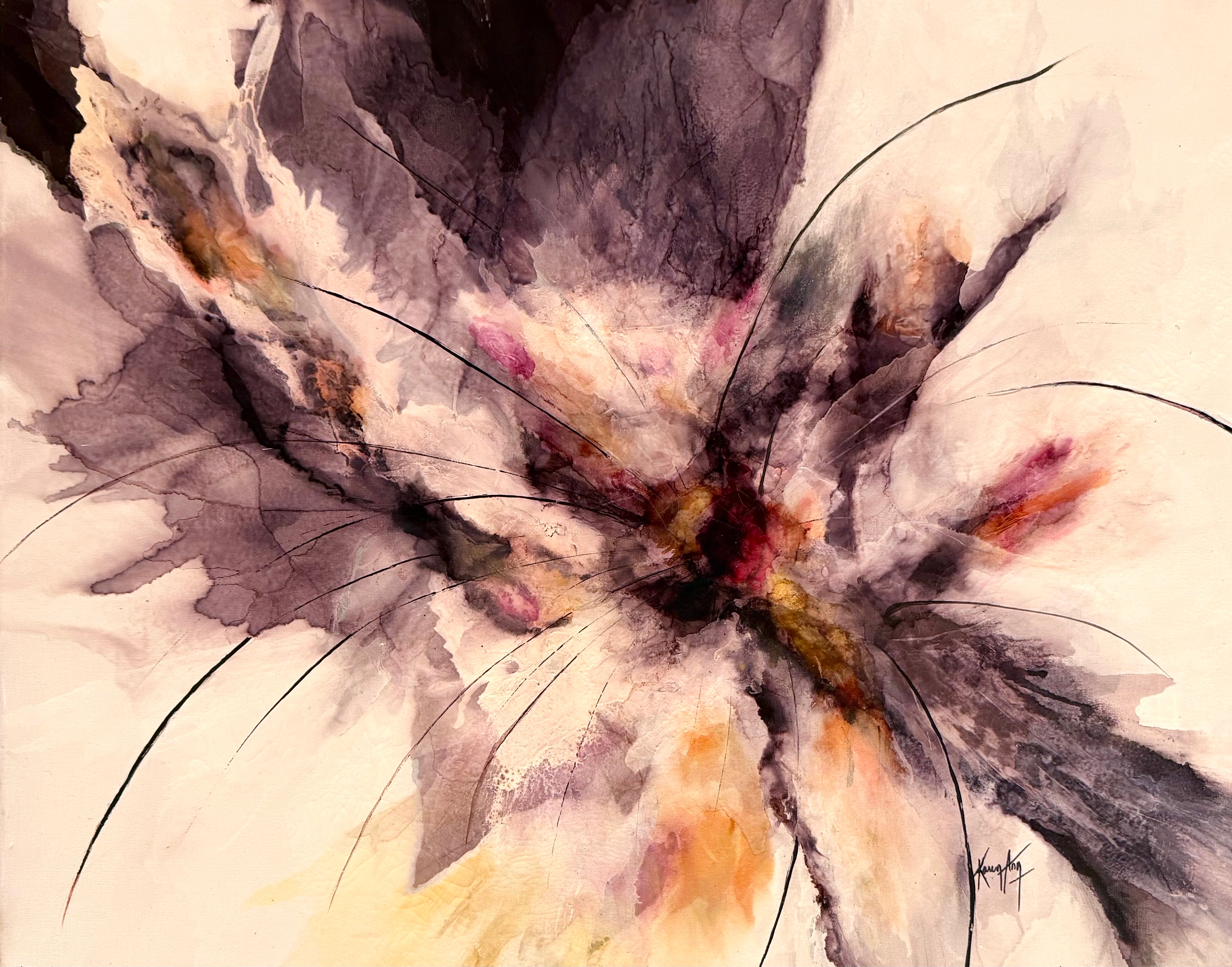 Karen Sole Abstract Painting – Farbenrausch