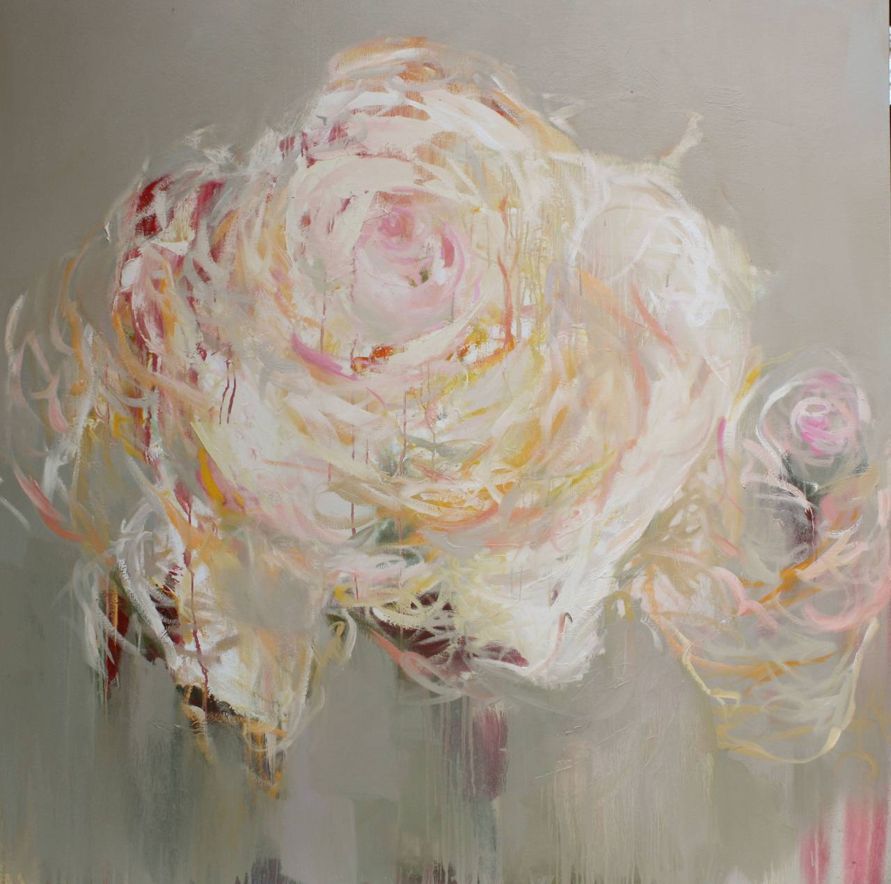 Susie Pryor Abstract Painting – Blühende Rhapsodie