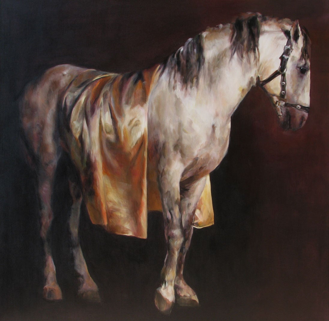 Marilyn Borglum Animal Painting - Royal Grey