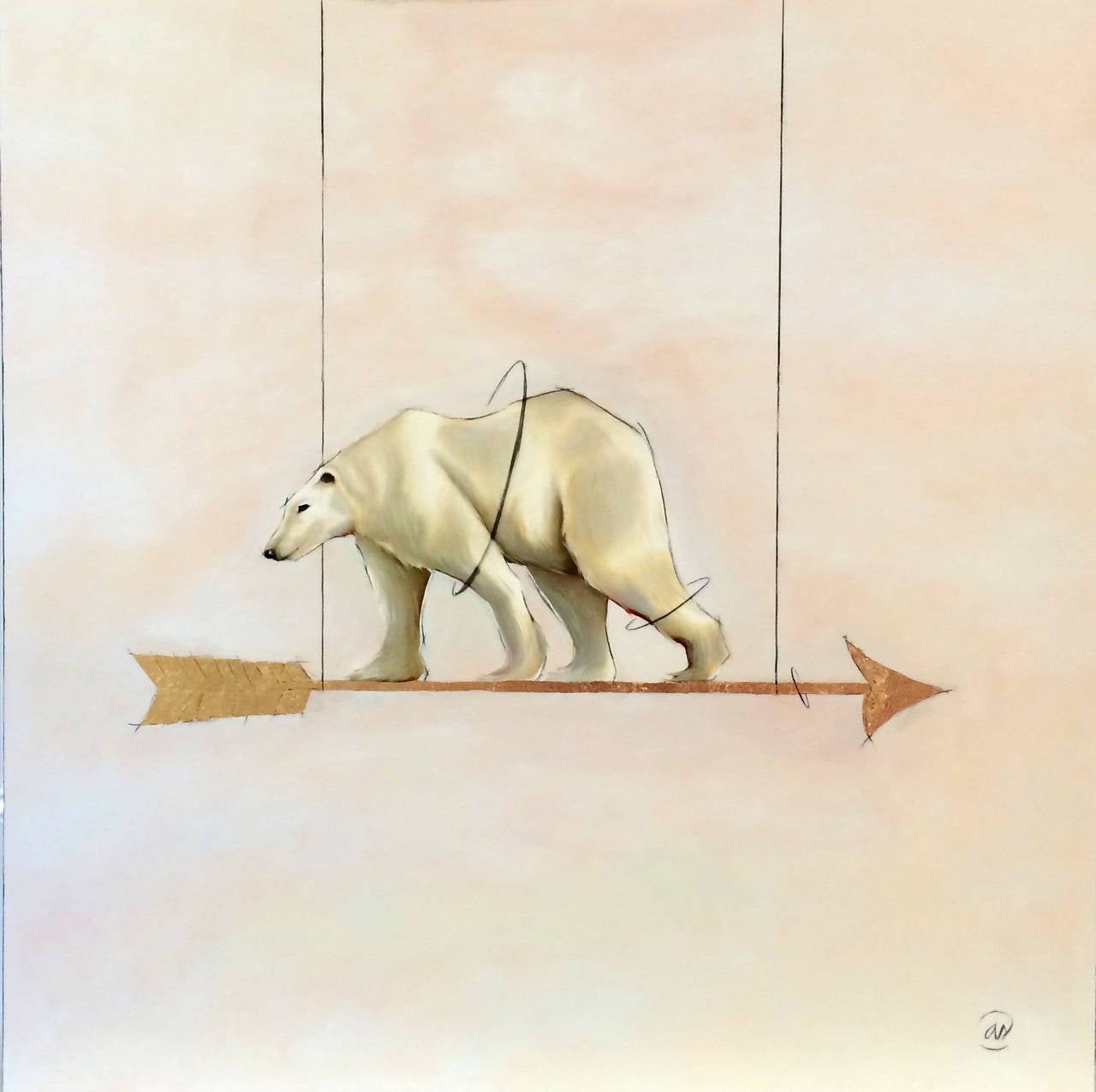 Ashley Surber Animal Painting - The Arrow