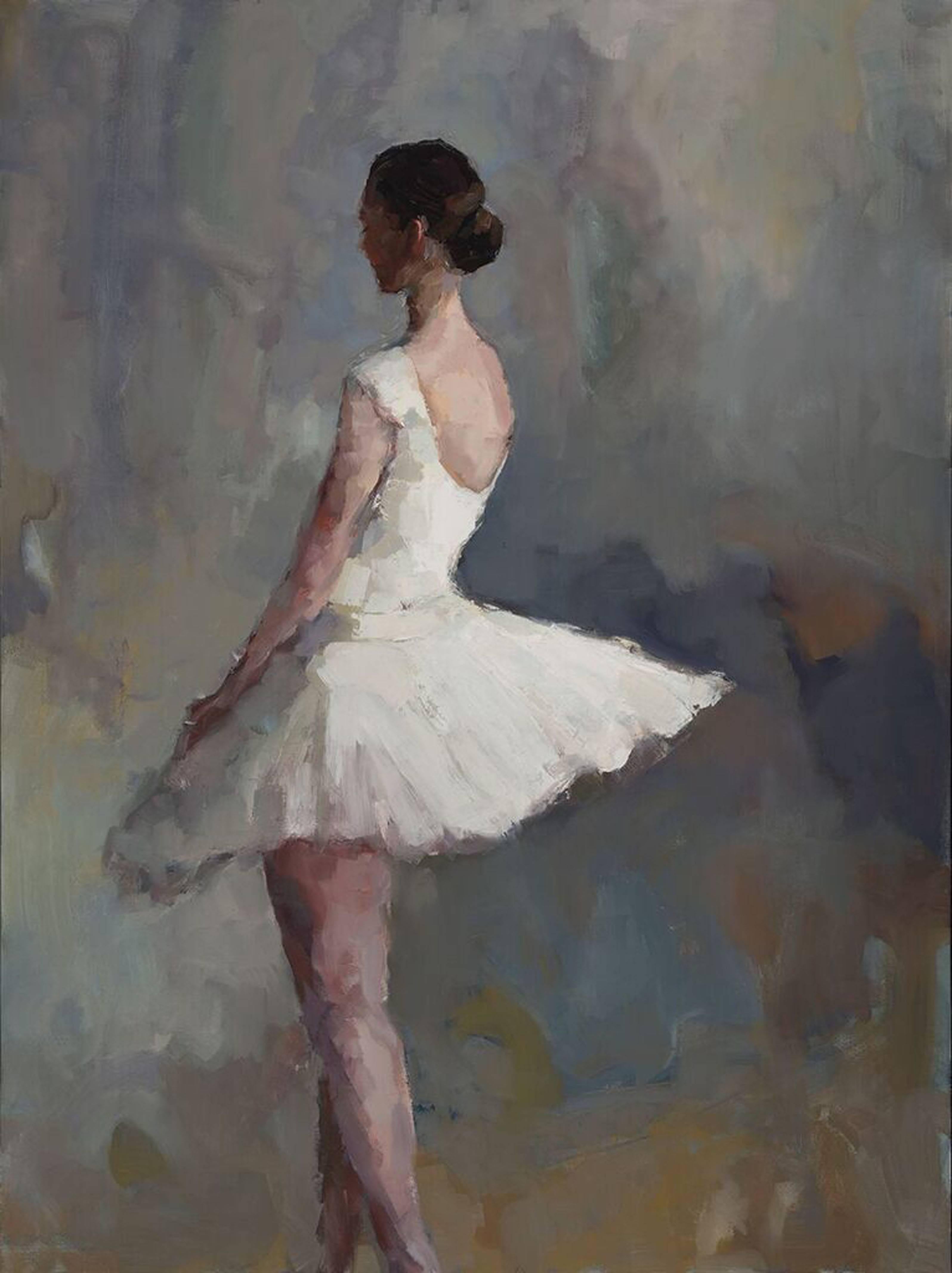 Lisa Noonis Figurative Painting - Ballerina in Profile