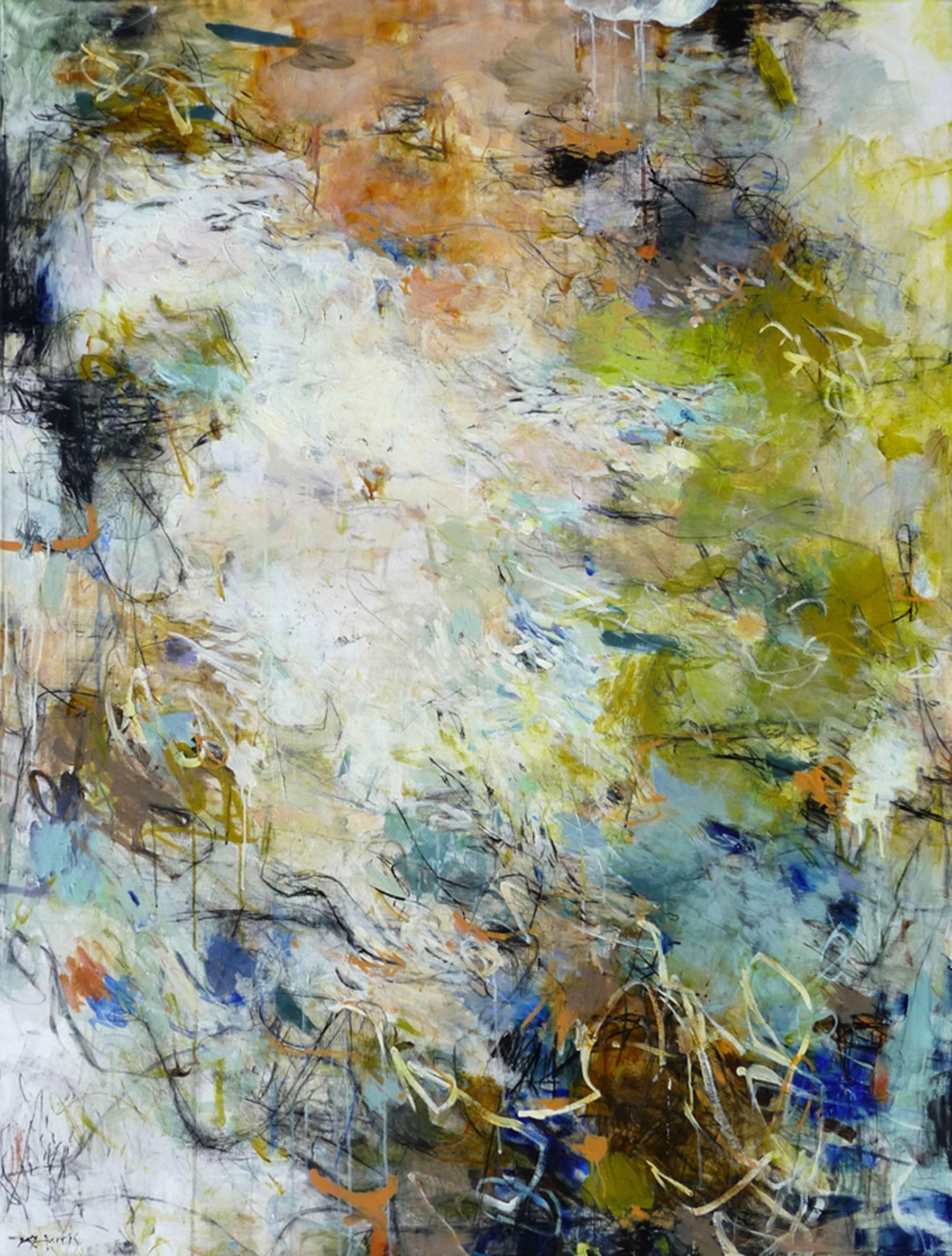 Krista Harris Abstract Painting - Take the Long Way Home