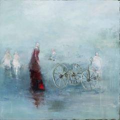 The Waterlillies fill with rain, spilling into water", by France Jodoin