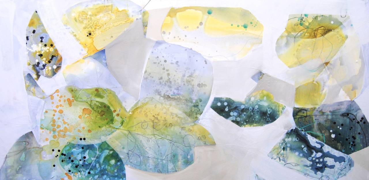 Liz Barber Abstract Painting - Shell Collecting 14