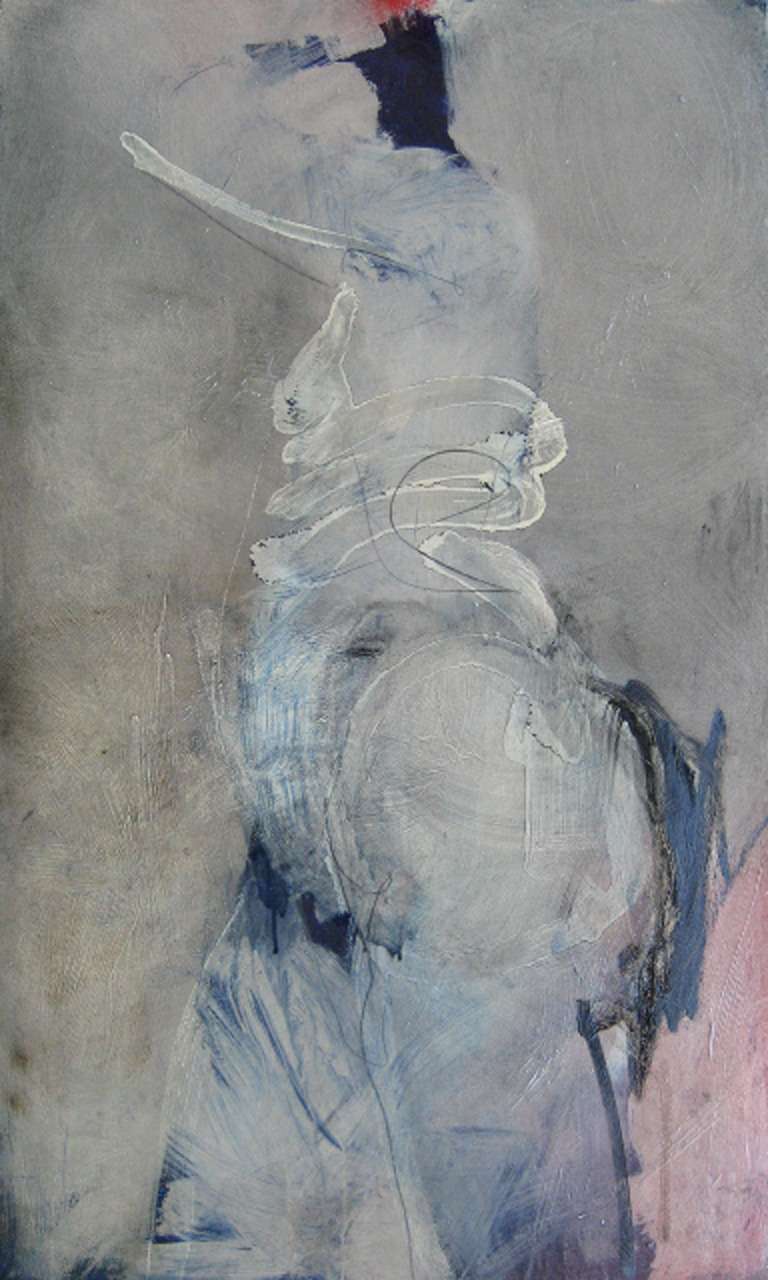 Acryl, Graphit auf Holzplatte