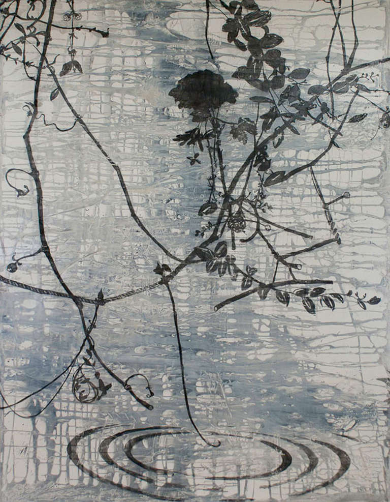 Anna Jaap Abstract Painting - Rose, Thicket, Spring