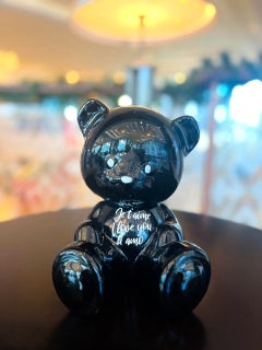 ARDOR - Small Pop Art Bear, International Love, Black Design
