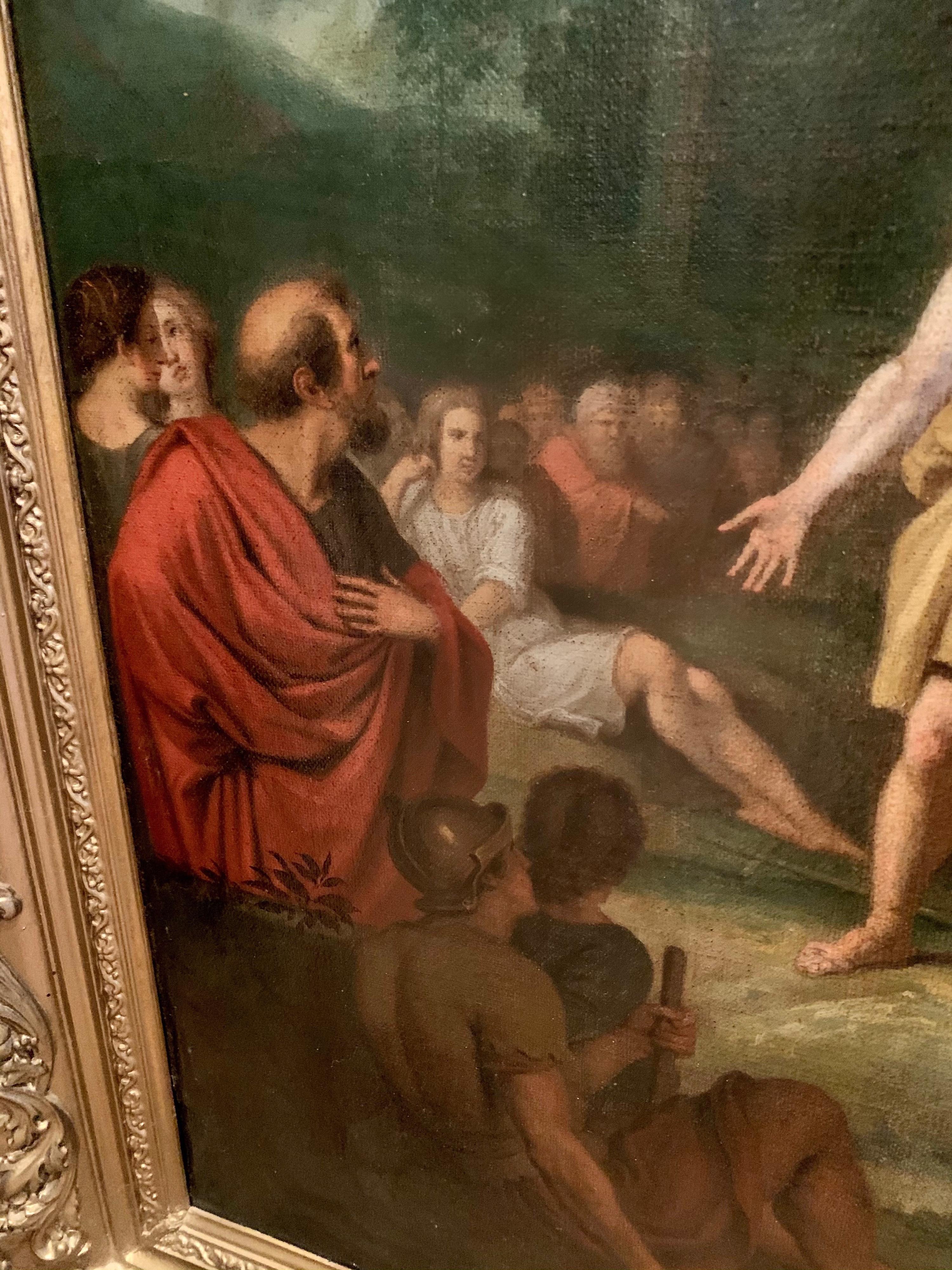 The preaching of John the Baptist - Biblical Religious Painting Neoclassicism 1