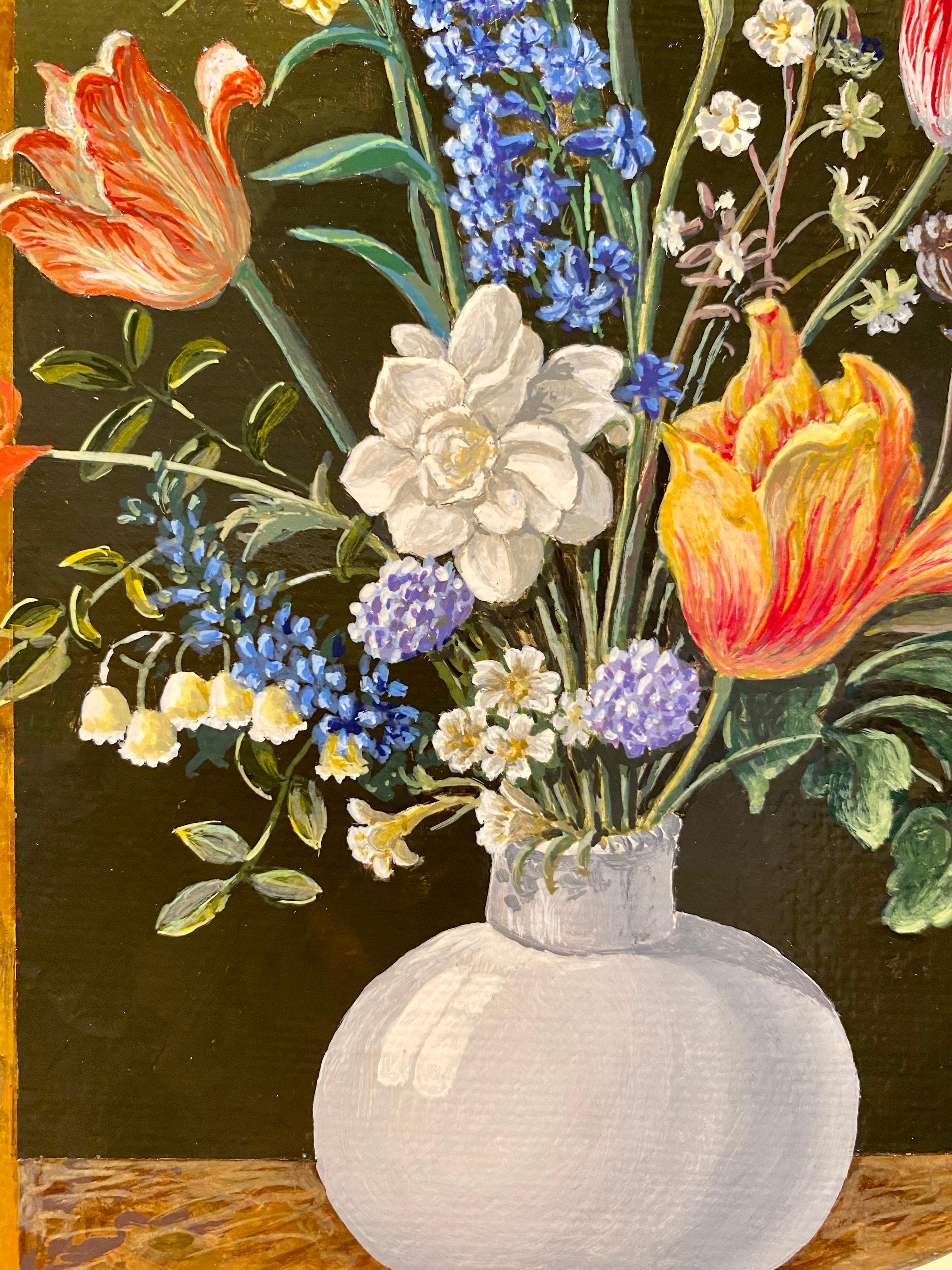 trompe l'oeil flowers