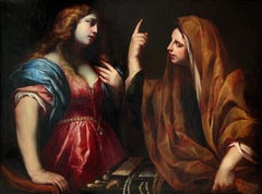 17th century Italian old master - A spiritual awakening - Martha and Magdalene