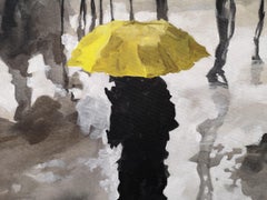 “The Yellow Umbrella”, 2021, Canvas, Acrylic Paint