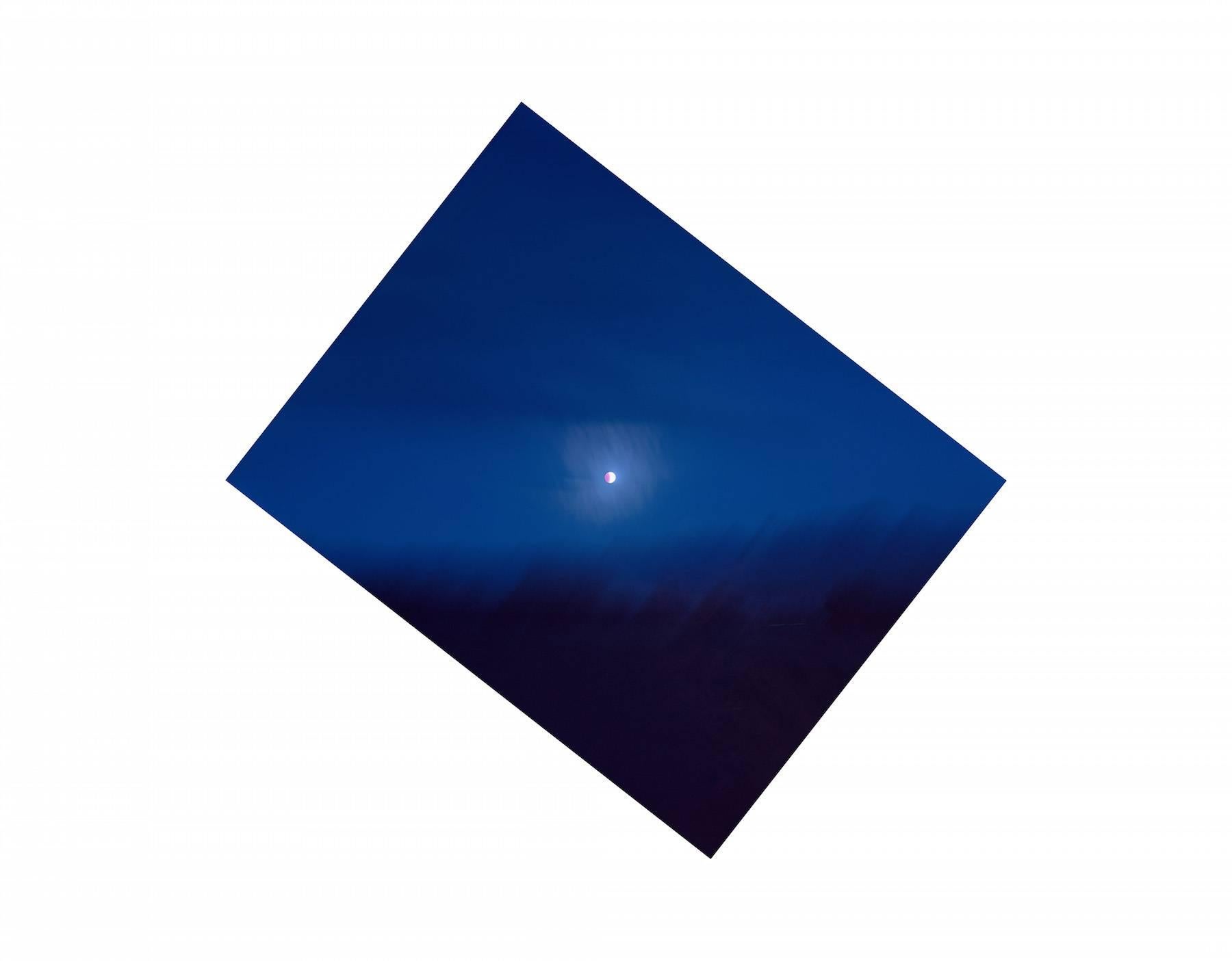 Kevin Cooley Color Photograph - 38.16° N 107.72° W Blood Moonrise Dallas Divide