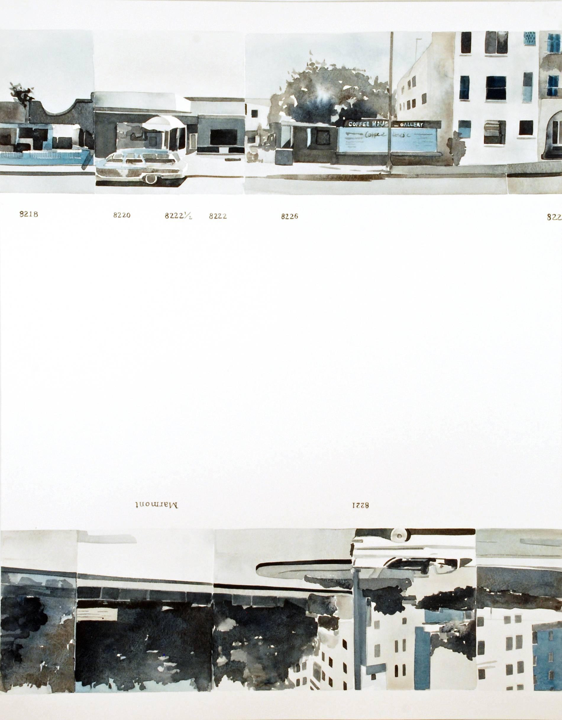 Ed Ruscha’s Every Building on the Sunset Strip #01 - Contemporary Painting by Amy Park