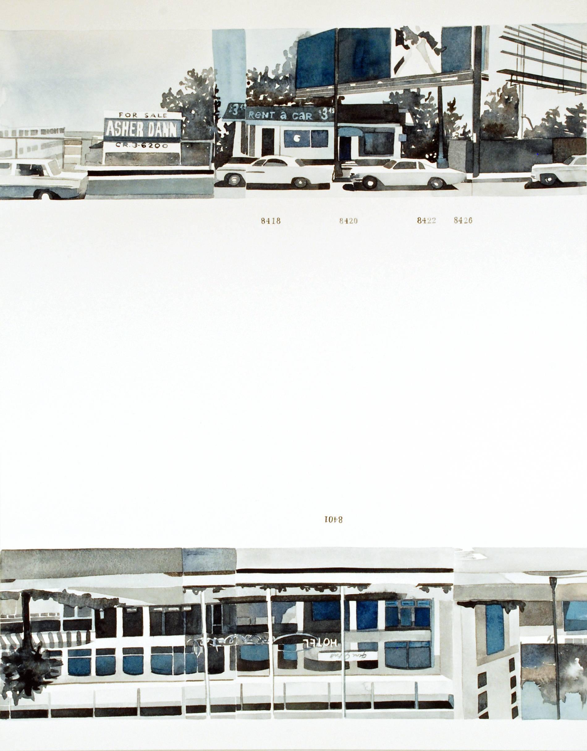 Amy Park Landscape Art - Ed Ruscha’s Every Building on the Sunset Strip #16
