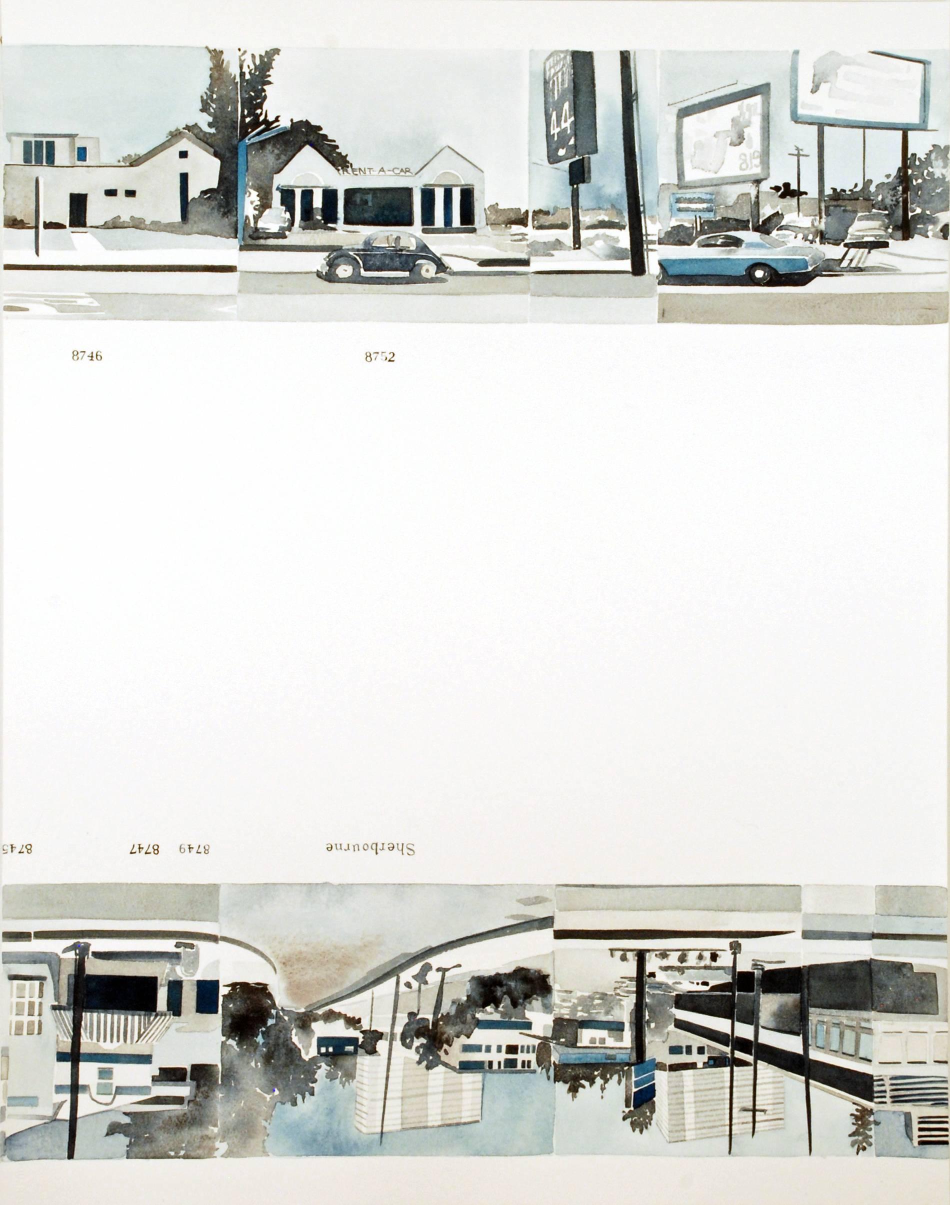 Ed Ruscha’s Every Building on the Sunset Strip #33 - Art by Amy Park