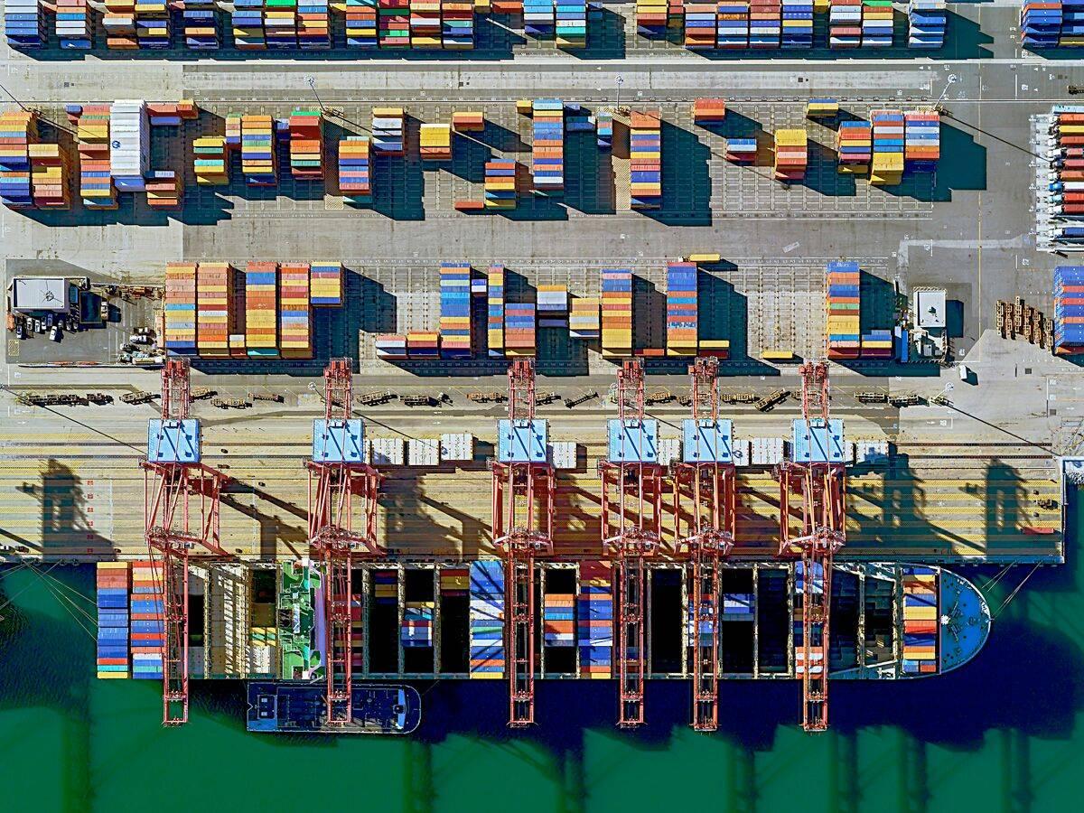 Container Port 30 - Photograph by Jeffrey Milstein