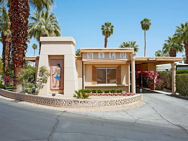 Palm Springs 15 Egyptian, Blue Skies Village - Photograph by Jeffrey Milstein