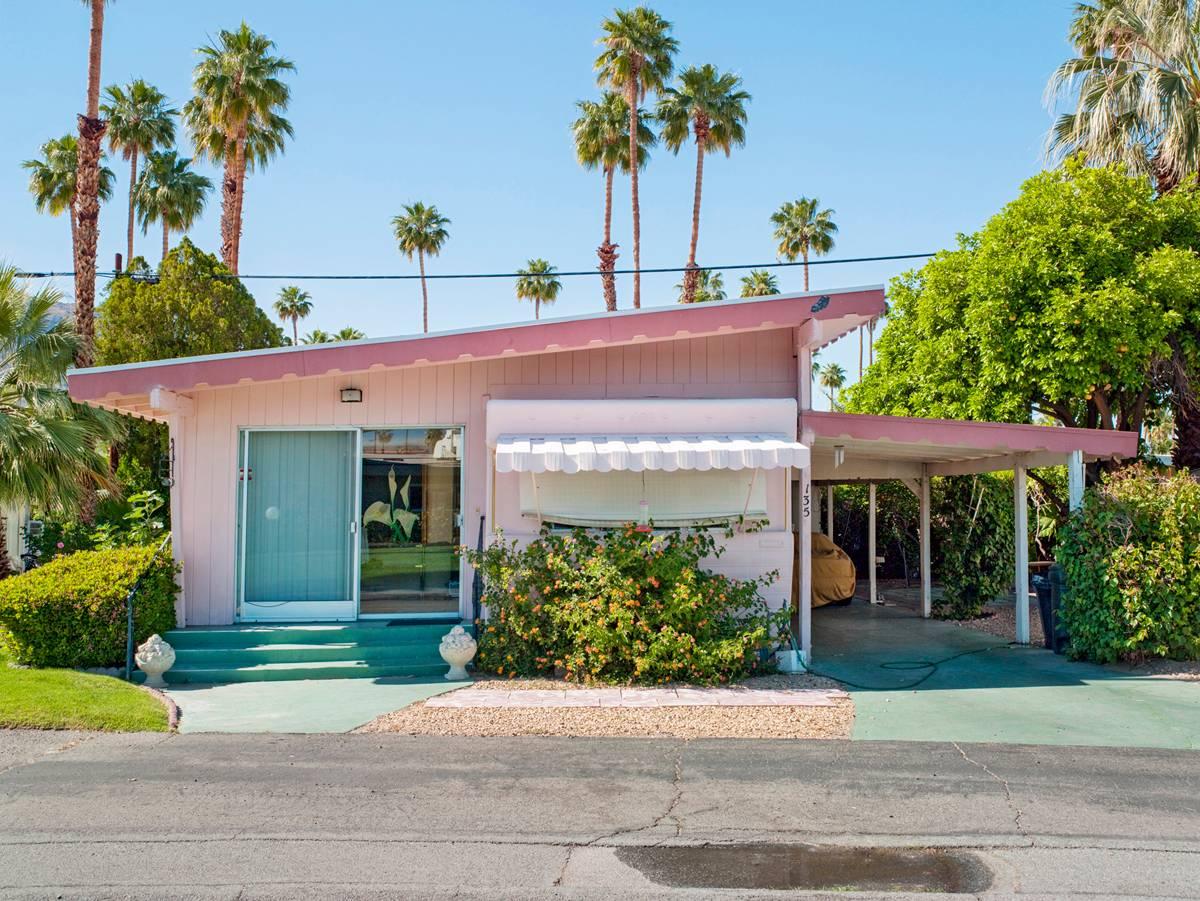 Palm Springs 43 Pink, Sahara Mobile Home Park - Photograph by Jeffrey Milstein