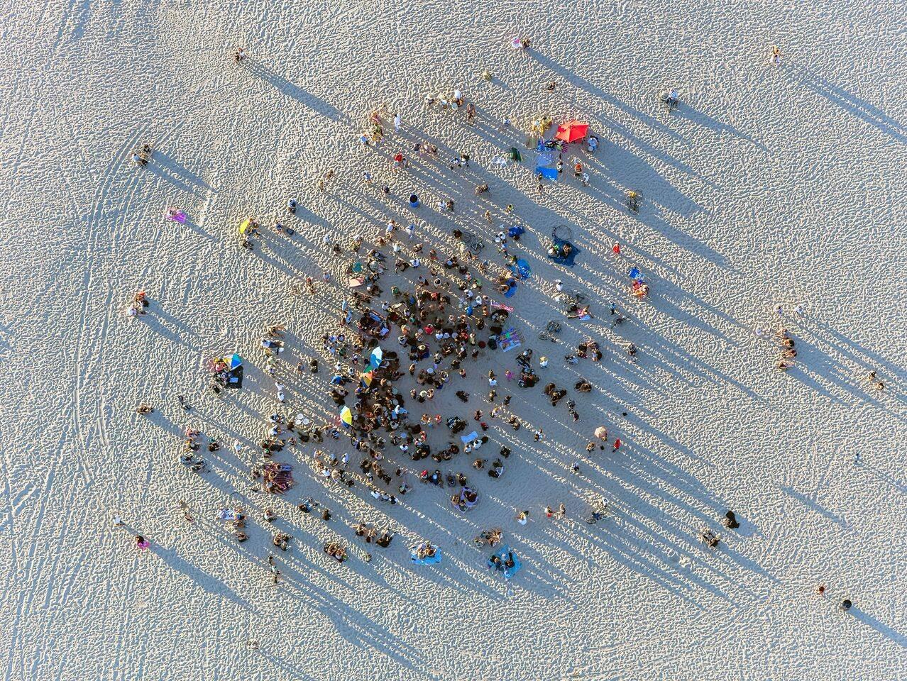 Jeffrey Milstein Color Photograph - Venice Beach Drum Circle