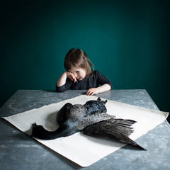 Scout & the Found Bird