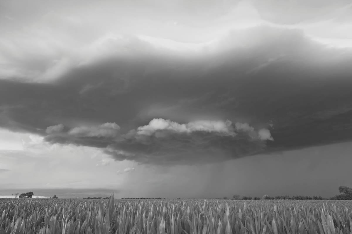 Mitch Dobrowner Black and White Photograph - Raincloud