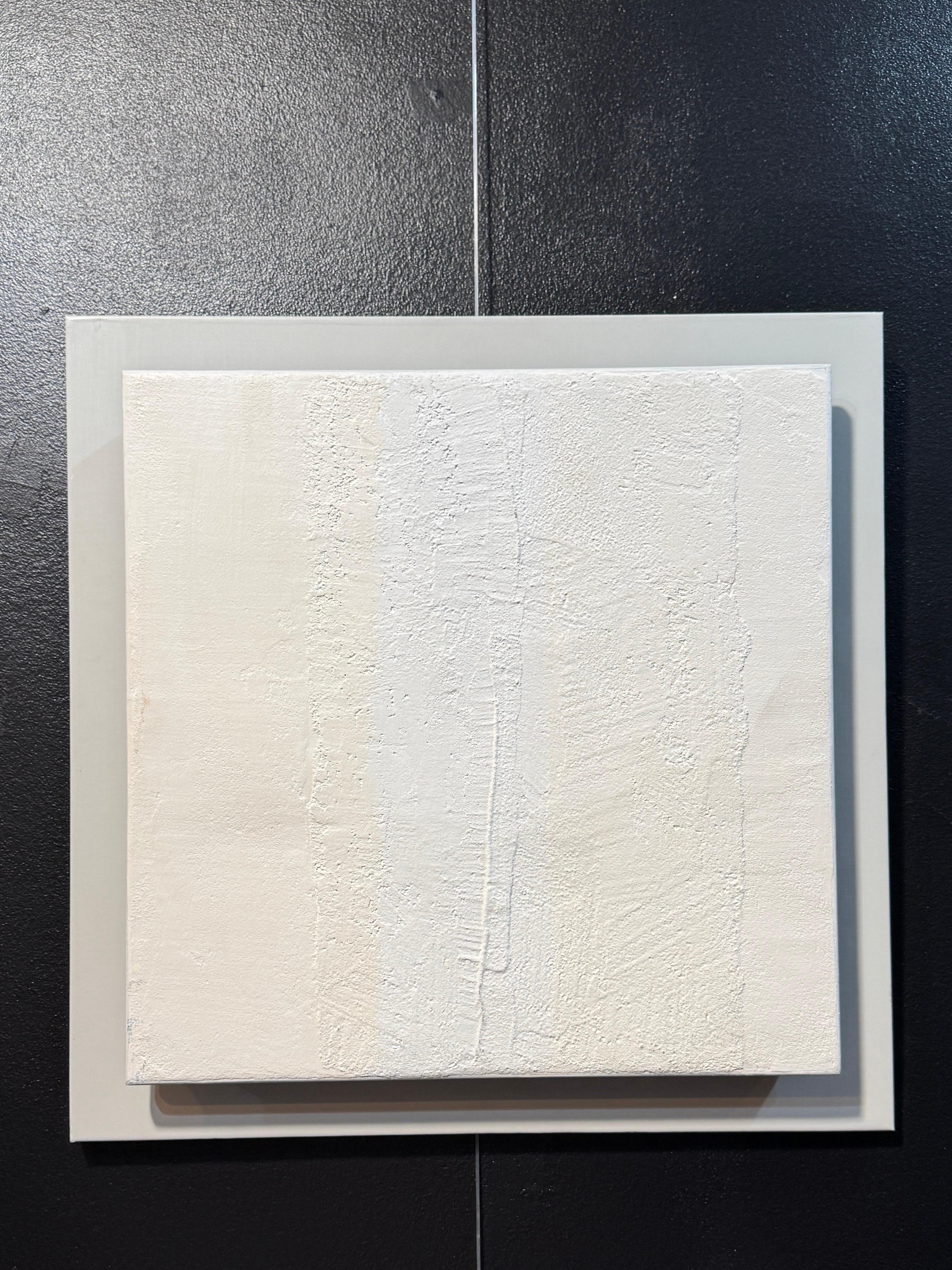Contemplation by Gilbert Pauli - Mixed Media 48x48 cm For Sale 1